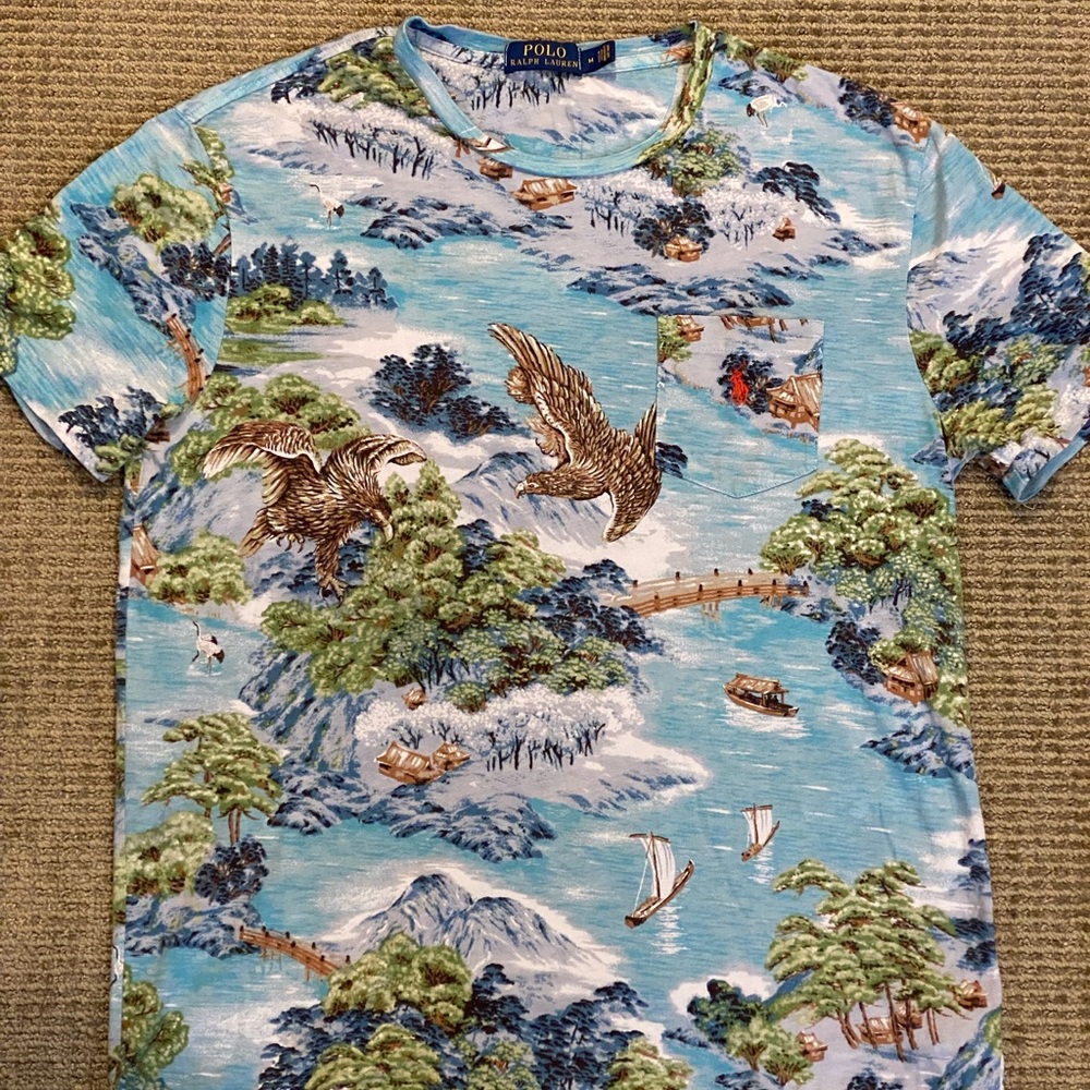 Asian inspired polo men’s t shirt